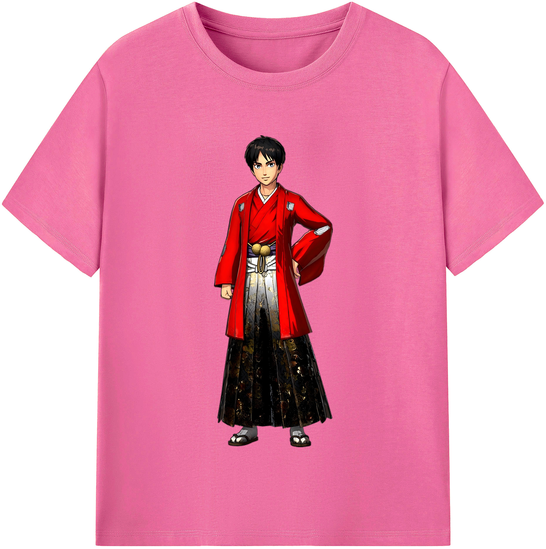 （画像用） 進撃の巨人 エレン･イェーガー Attack on Titan Eren Jäger レディースカジュアルプリントTシャツ（綿100％）